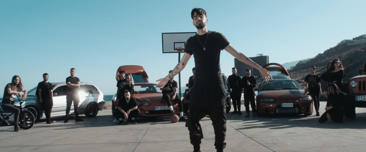 Choclock en su videoclip La Visión. Rodado en Tenerife